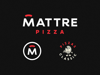 Mattre brand brand design branding creative design logo logos pizza pizza logo visual