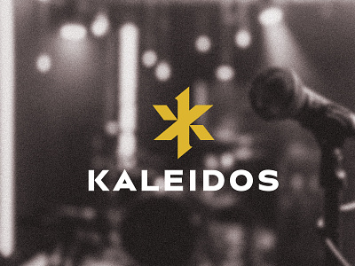 Kaleidos ambigram brand brand design branding creative design k logo logos music logo visual