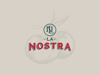 La Nostra brand brand design branding creative design graphic design handmade logo illustration italia italian logo l logo logo logos n logo souce logo ui visual