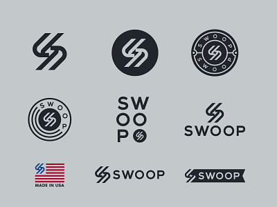 Swoop - Propuesta bold logo brand brand design branding creative design hair logo logo logos s logo tunder logo visual