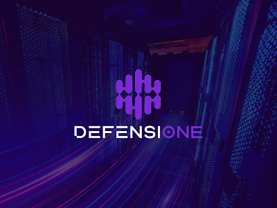 DefensiOne bold logo brain logo brand brand design branding creative design logo logos security logo tech logo ui visual web logo
