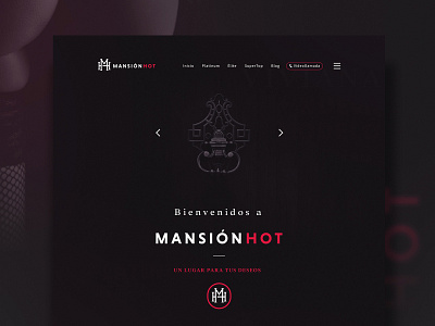 MansiónHot brand brand design branding creative design erotic h logo logo logos logotype luxury m logo porn sex ui visual