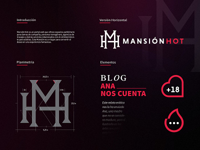 MansiónHot brand brand design branding creative design h logo logo logos luxury luxury logo m logo porn sex ui visual