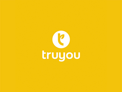TRUYOU brand brand design creative design leaf leaf logo logos mark natural logo nature logo t logo yellow