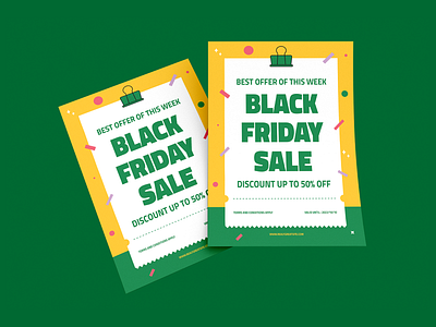 Black Friday Sale - Flyer Templates advertising branding creative graphic design illustration poster rebelab vector