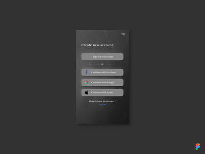 Sign-up screen - #DailyUI 001 app appdesign challenge dailyui dailyuichallenge design mobile signup signuppage signupscreen ui ux web webdesign webpage