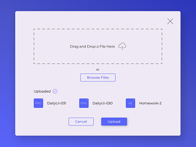 File Upload #DailyUI 031
