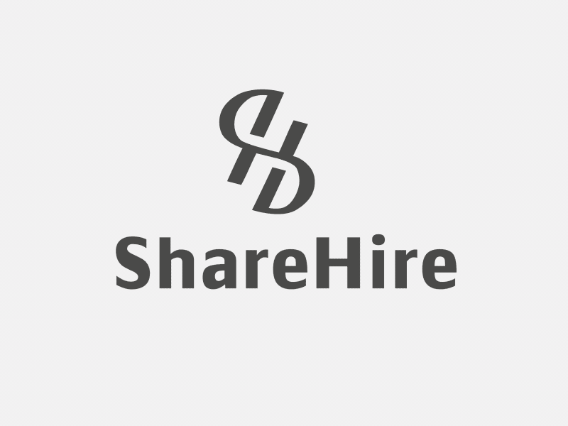 ShareHire animation branding identity logo motion typography