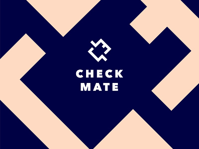 CheckMate branding geometric logo logotype typography