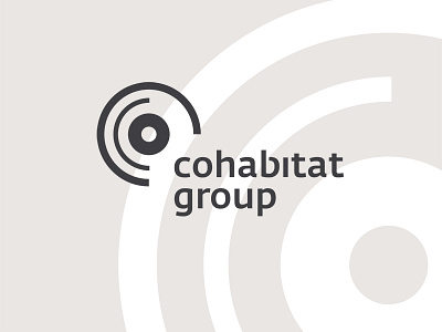 Cohabitat branding geometric letters logo logotype typography