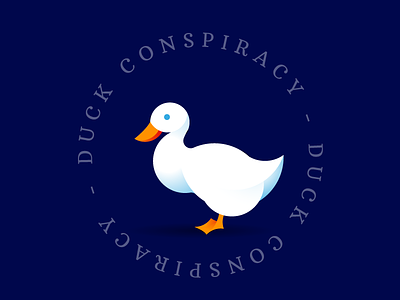 Duck Conspiracy Logo duck duck conspiracy duck illustration duck logo farm logo golden ratio logo practice