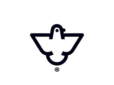 Bird bird logo icon mark pegon