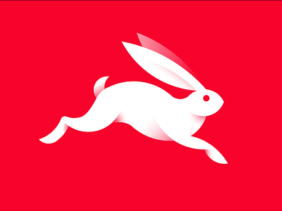 Rabbit Logo animal logo fast company hare hare logo rabbit rabbit identity rabbit illustration rabbit logo rabit logo white logo