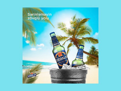 Social Media | XIRDALAN ads art azerbaijan beer creative creative ads design graphic design instagram manipulation poster design social media summer xırdalan