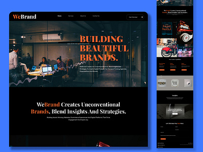 Branding Website branding brands design homepage logo ui ux website