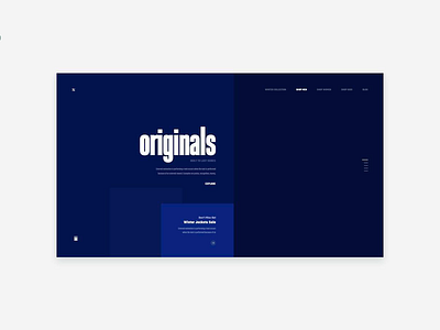 Originals Landing Page landing originals page ui ux web web design