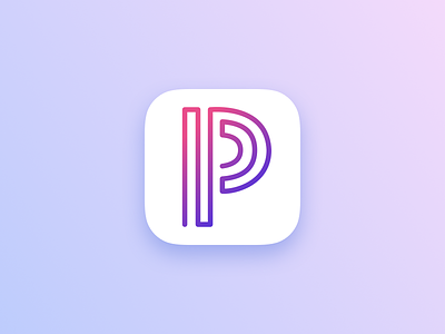 Planeta App Icon app chat date design flip flyrt heart icon ios logo paper