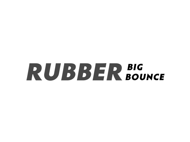 Rubber Bouncing and animation black bounce rubber traditional white
