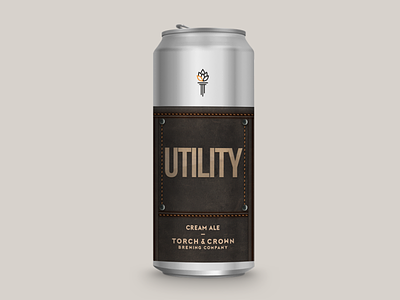 Utility Cream Ale beer beer branding beer can beer label design identity