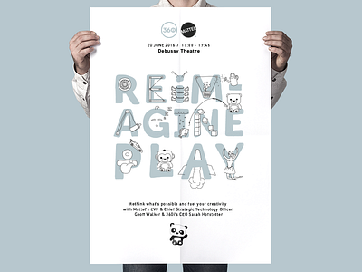 Reimagine Play 360i canes cannes lions illustration poster toys typography