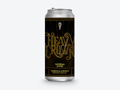 Heavy Crown beer branding beer label