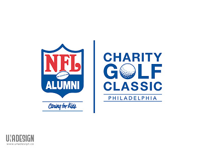 NFL Alumni Charity Logo 3d 3dart art branding design dribbble graphic graphicdesign logo logo design logodesign nfl nfl design type vector