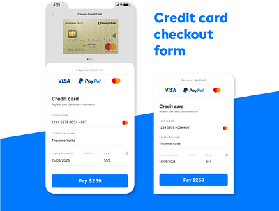 Check it out! Credit Card checkout form app figma productdesign ui ux