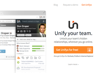 Unifyo Landing page re-design