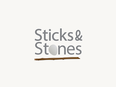 Sticks Stones logo design