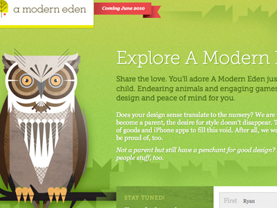 A Modern Eden Temporary Page