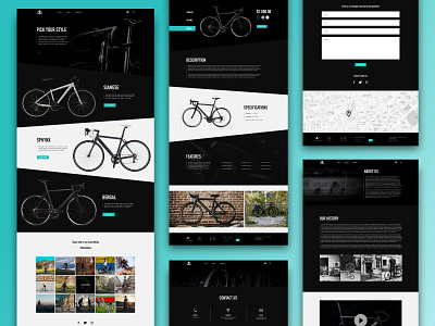 Roar Bikes Website adobe photoshop adobe xd design ui ux