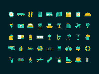 Vacation Icon Set