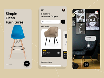 Furniture store app design