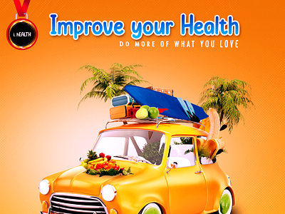HEALTH ADVERTISING POSTER ad branding design graphic design illustration typography