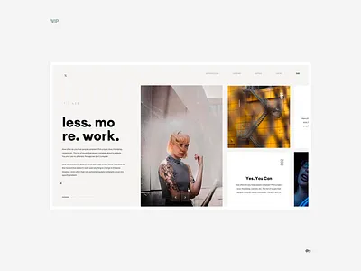 less more work design landing less more page ui ux work