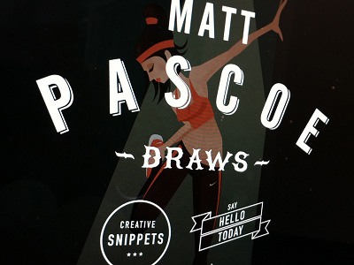 Matt Pascoe Draws illustration typography website