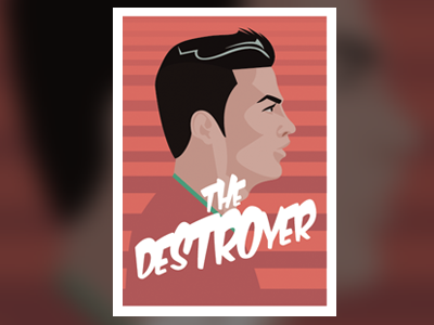 Ronaldo illustration illustrator portrait vector