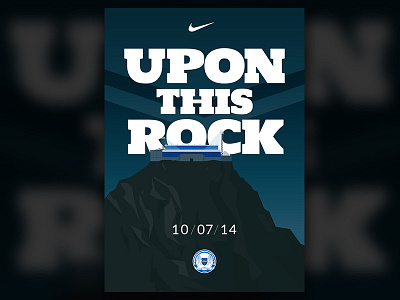 Upon This Rock football illustration