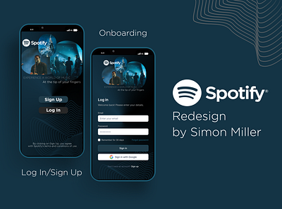 An Exploration: Reimagining Spotify app branding design exploration illustration layout learning logo newbie redesign spotify typography ui