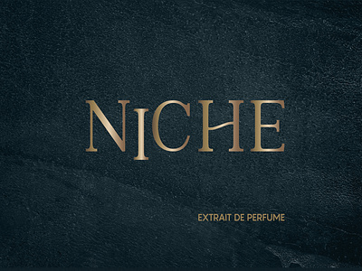 N I C H E Perfume Logo graphic design logo