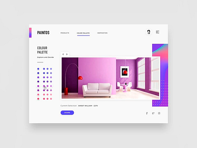 Interior Design Dashboard interior landing page ui ux web design website