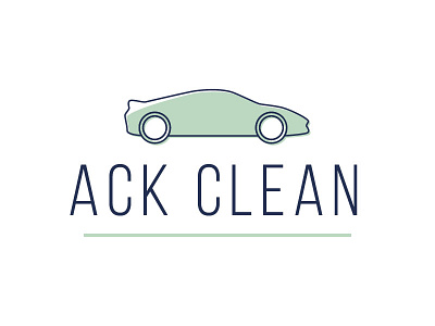 ACK Clean branding car car logo logo