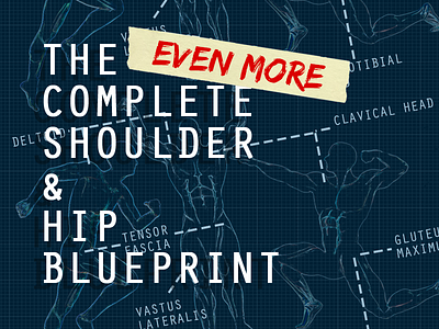 The [Even More] Complete Shoulder & Hip Blueprint cover design illustration product design sports