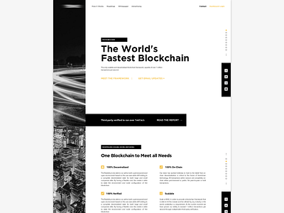 Blockchain Landing Page bitcoin block chain branding design landing page ui ux web design