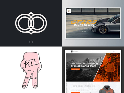 My Top 4 - 2018 brand design branding car design homepage landing page logo logo design sketch ui user experience ux web design website