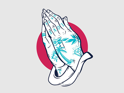 Prayer Hands design designer flash flash art illustration prayer prayer hands sketch tattoo tattoo design