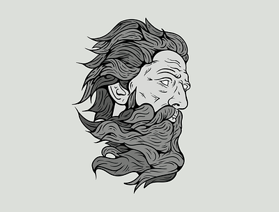 By the Beard of Zeus! branding design illustration illustrator ipad logo logo design sketch vector vector illustration