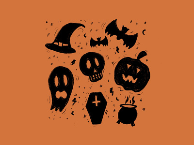 Spooky Season design halloween illustration ipad pattern procreate sketch vector