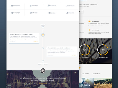 Concept New Project (WIP) clean flat design premium responsive web design wordpress