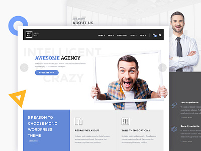 Mono - Creative WordPress Theme (W.I.P)